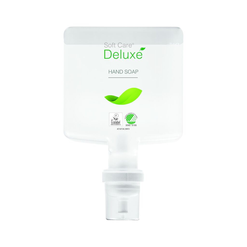 Soft Care Deluxe Hand Soap 4x1.3L - Miljöcertifierad, mjuk och vårdande handtvål