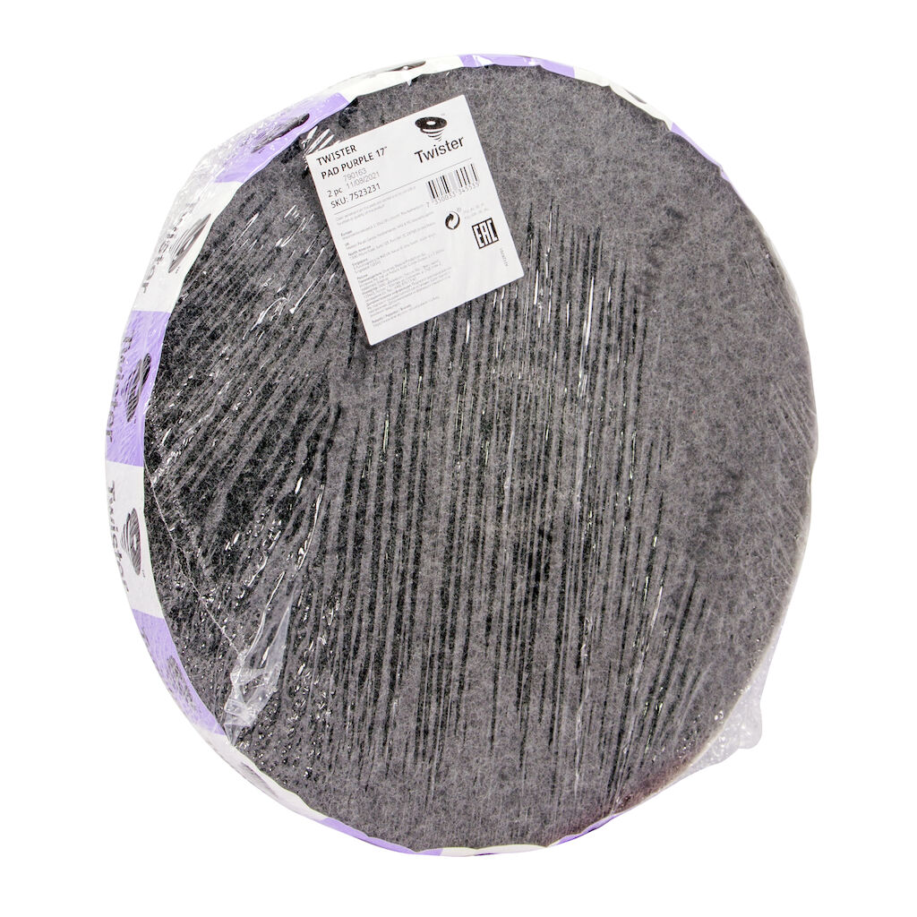 Twister lila 2x1st - 17" / 43 cm - Lila - Diamantrondell för rengöring som ger hög glans