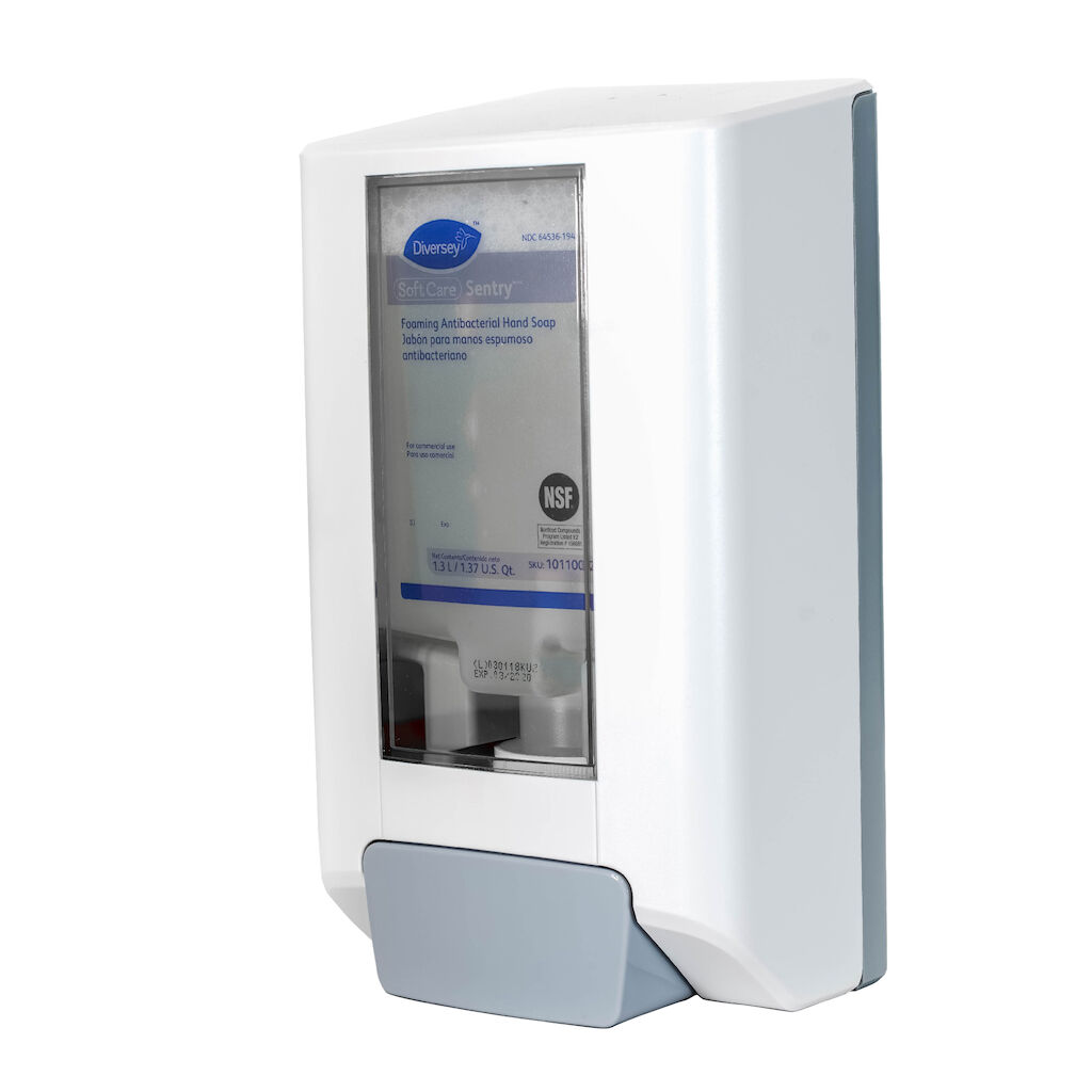 IntelliCare Manuell Dispenser 1st - Vit - En manuell robust dispenser som kan användas för alla typer av produkter som flytande tvål, skumtvål, hudcrème och handdesinfektion
