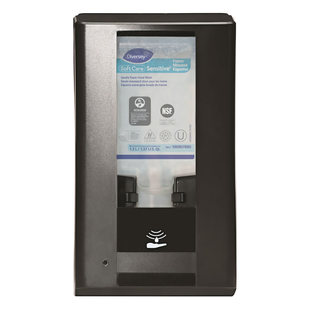 IntelliCare Hybrid Dispenser 1st - Svart - En smart, modern och robust dispenser som kan användas för alla typer av produkter som flytande tvål, skumtvål, hudcrème och handdesinfektion