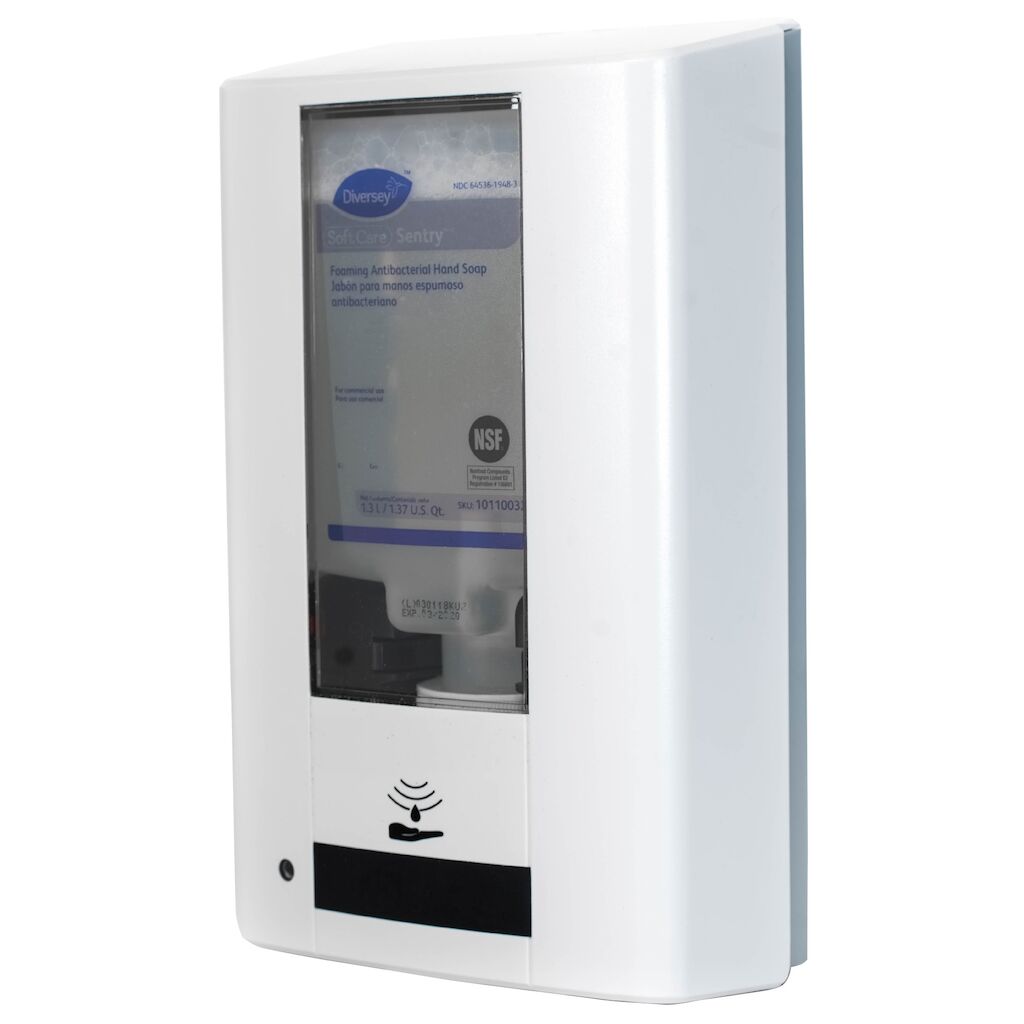 IntelliCare Hybrid Dispenser 1st - Vit - En smart, modern och robust dispenser som kan användas för alla typer av produkter som flytande tvål, skumtvål, hudcrème och handdesinfektion