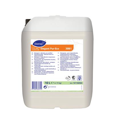 Clax Elegant Pur-Eco 30B1 10L - Komplett koncentrerat pH-neutralt enzymbaserat flytande tvättmedel - Miljömärkt