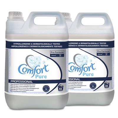 Comfort Pro Formula Pure 2x5L - Flytande antistat- och mjukgöringsmedel med mild parfym för känslig hud