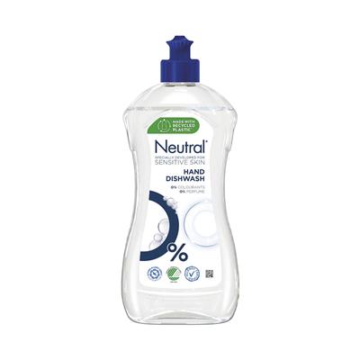 Neutral Hand Dishwash 12x0.5L - Neutral Handdiskmedel För känslig hud och allergivänlig ParfymfriDermatologiskt testad, fri från färgämnen, Svanenmärkt 500 ml.