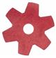 Twister Hybrid rondell 2x1st - 18" / 46 cm - Röd - Diamantrondell för lättslipning och nollställning